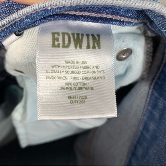 Edwin Womens Size 26 Pixie Mid Rise Skinny Jeans - Picture 6 of 6